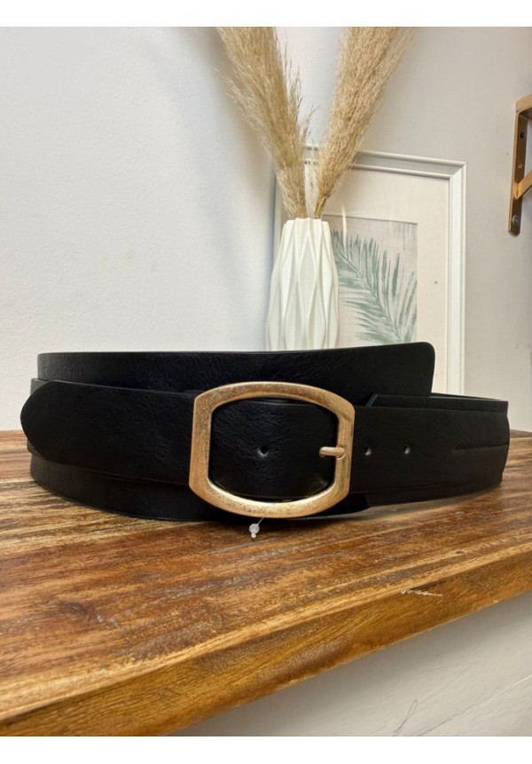 CINTURON ANCHO CUERO 