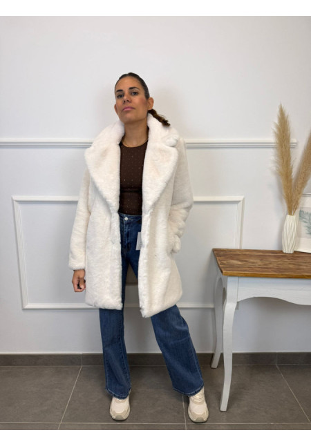 ABRIGO PELO BEIGE 211313