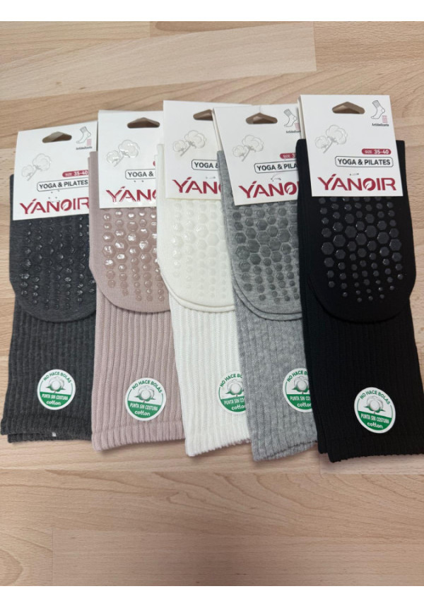 CALCETINES PILATES ALTOS ALGODON 179