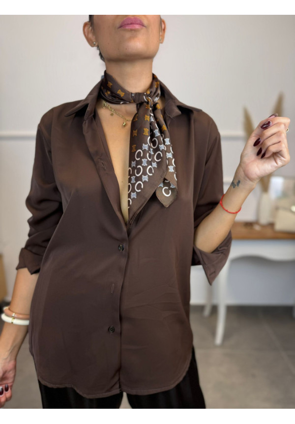 CAMISA SEDA CON PAÑUELO 25757