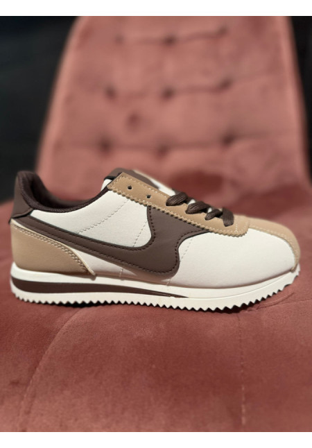 TENIS CHOCOLATE Y BEIGE 3595
