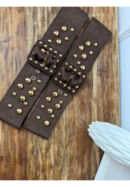 CINTURON ANTE BOLAS DORADAS 31702