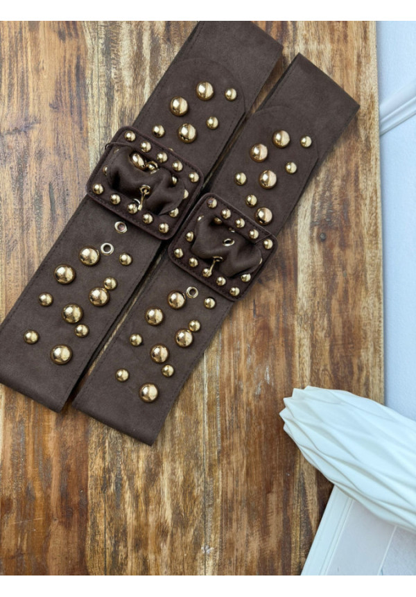 CINTURON ANTE BOLAS DORADAS 31702