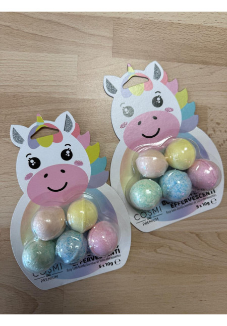 BOMBAS DE BAÑO UNICORNIO
