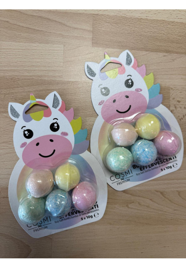 BOMBAS DE BAÑO UNICORNIO