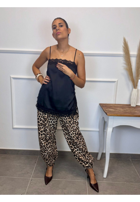 PANTALON GLOBO PINZA PRINT 12995