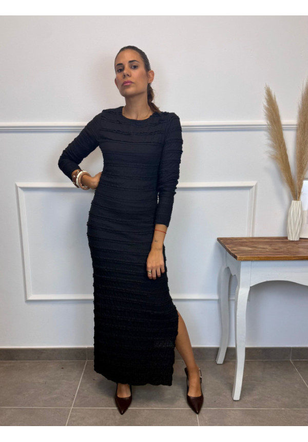 VESTIDO LICRA EFECTO PLIEGUES 43925