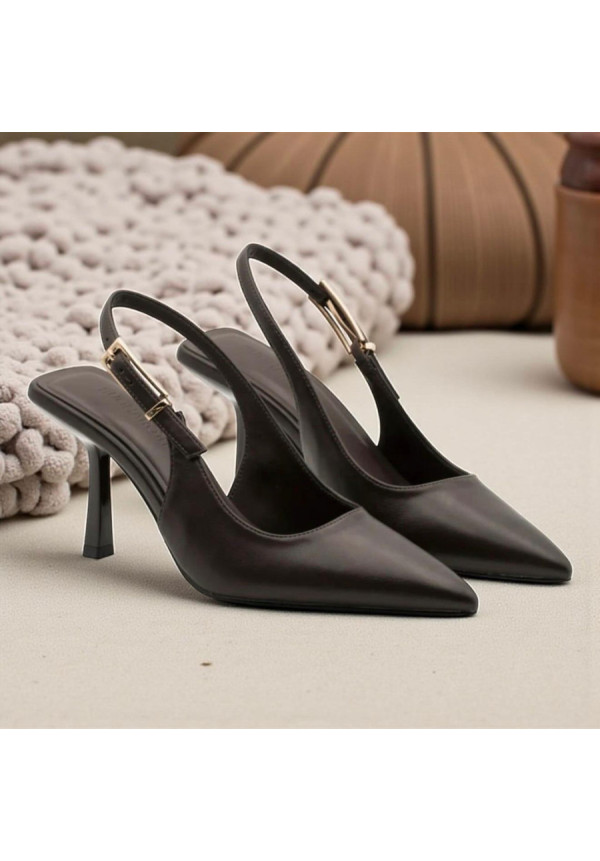 TACONES SALON MARRON 5231