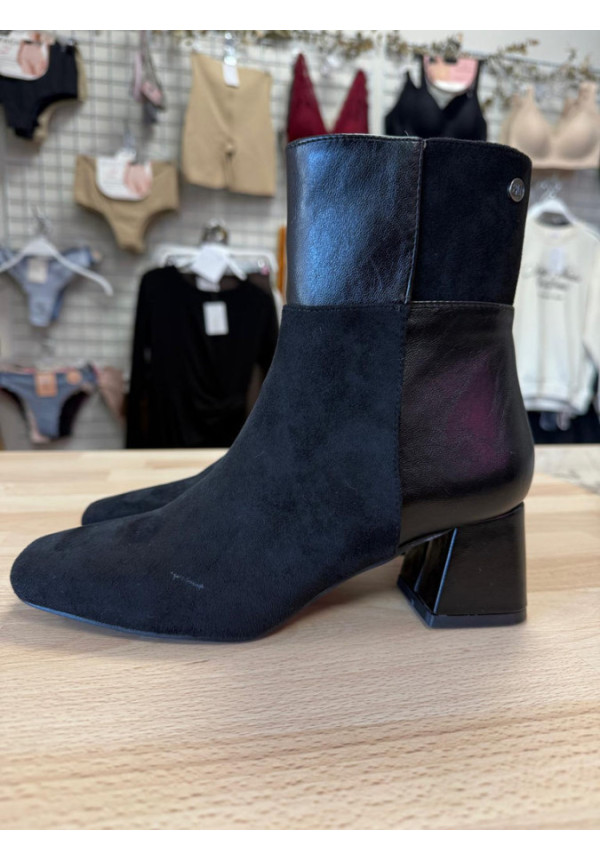 BOTINES NEGROS POLIPIEL Y ANTE 5433