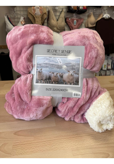 MANTA CON BORREGO 220X240