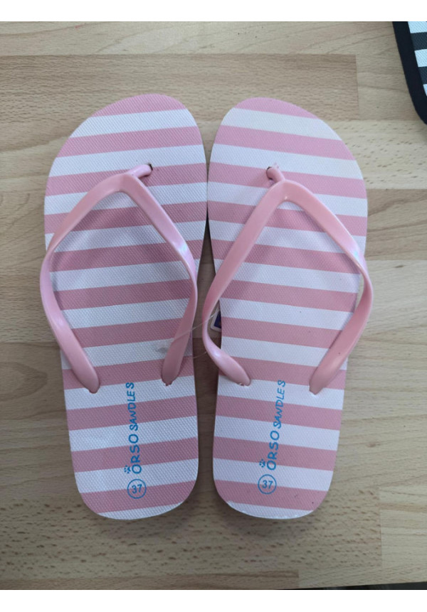 CHANCLA RAYAS ROSA 18943