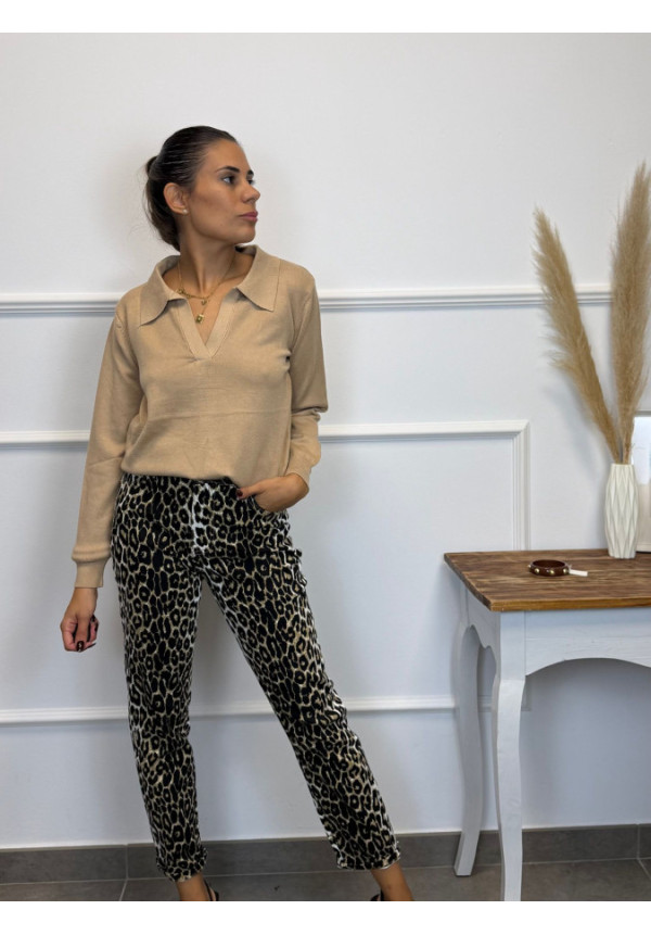 JEANS MOM FIT LEOPARDO 674
