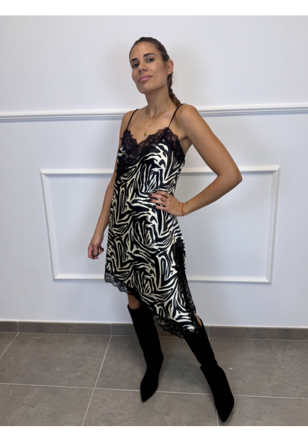 VESTIDO LENCERO PICO PRINT 44063