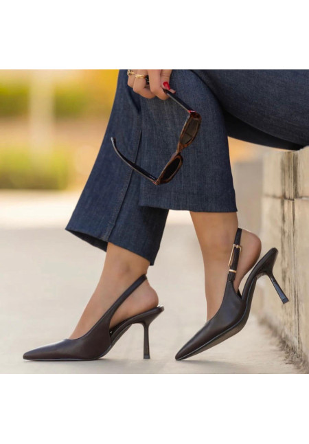 TACONES SALON MARRON 5231