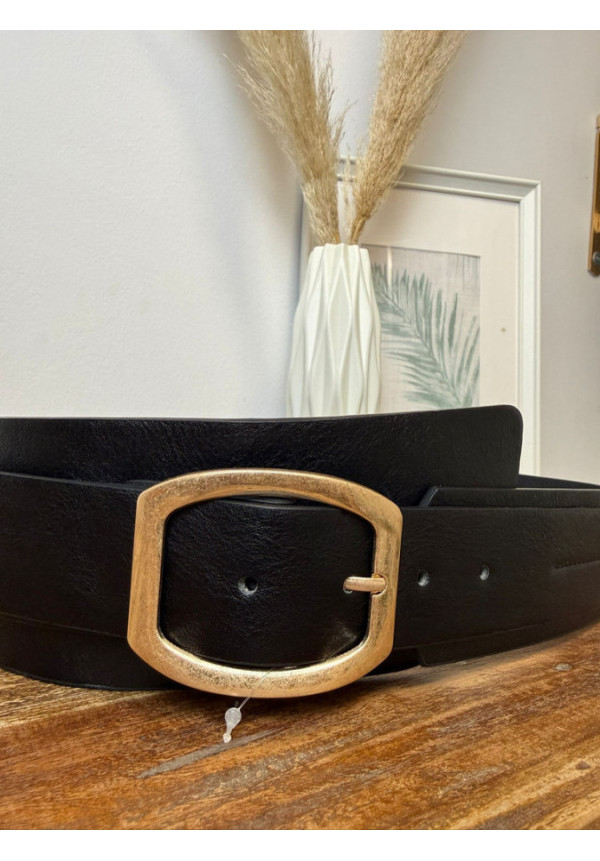 CINTURON ANCHO CUERO 