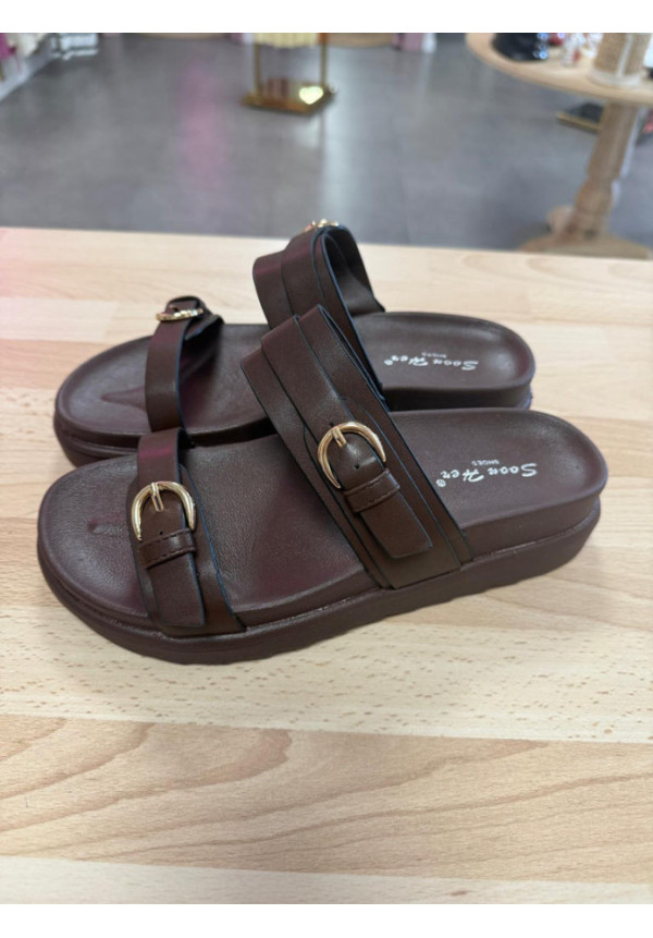 SANDALIA MAMEN MARRON 1751