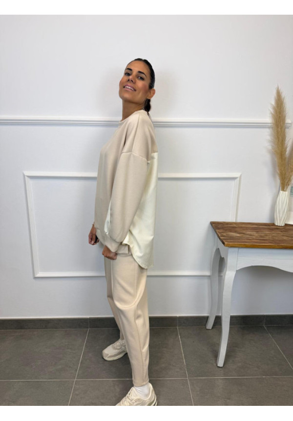 CONJUNTO CHANDAL RAYAS POR ATRAS 