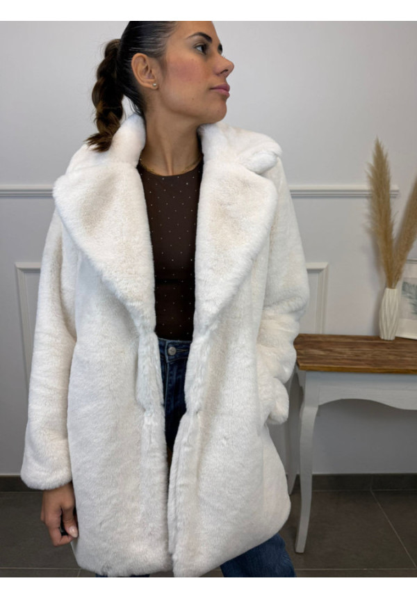 ABRIGO PELO BEIGE 211313