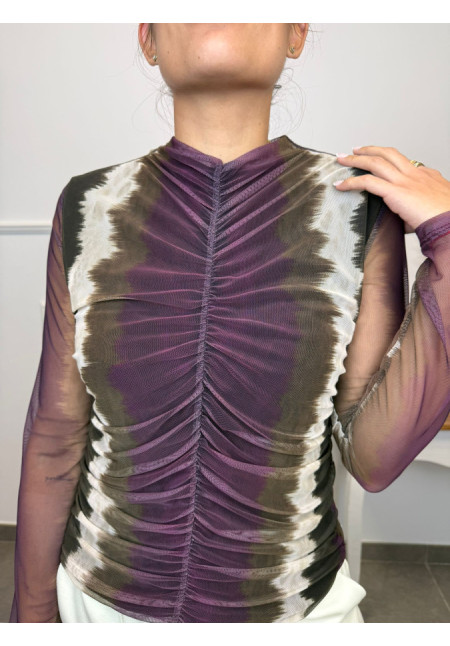 BLUSA TULL ESTAMPADO 597