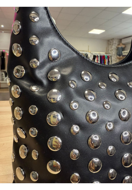 BOLSO TACHUELAS NEGRO 