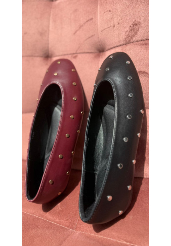 MANOLETINAS TACHUELAS BURDEOS 6461