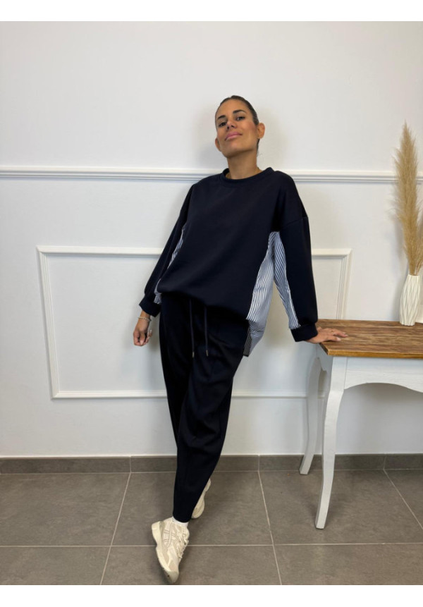 CONJUNTO CHANDAL RAYAS POR ATRAS 