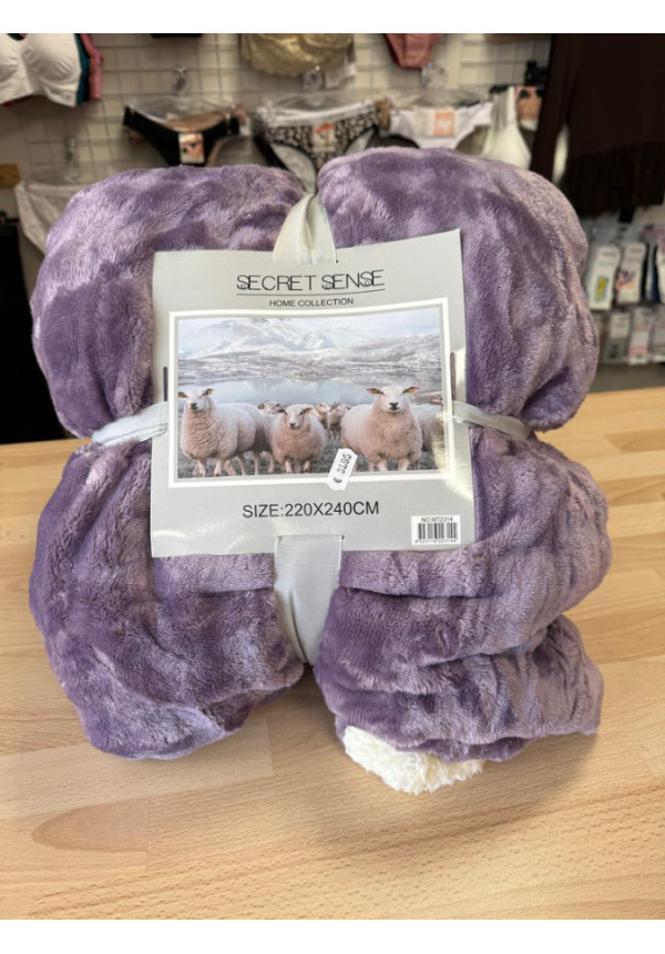 MANTA CON BORREGO 220X240