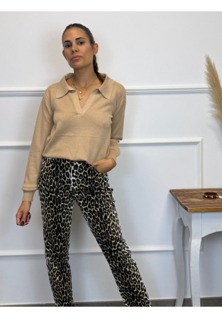 JEANS MOM FIT LEOPARDO 674