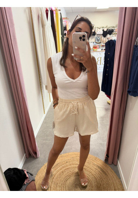 PANTALON FLUIDO CLAUDIA BEIGE