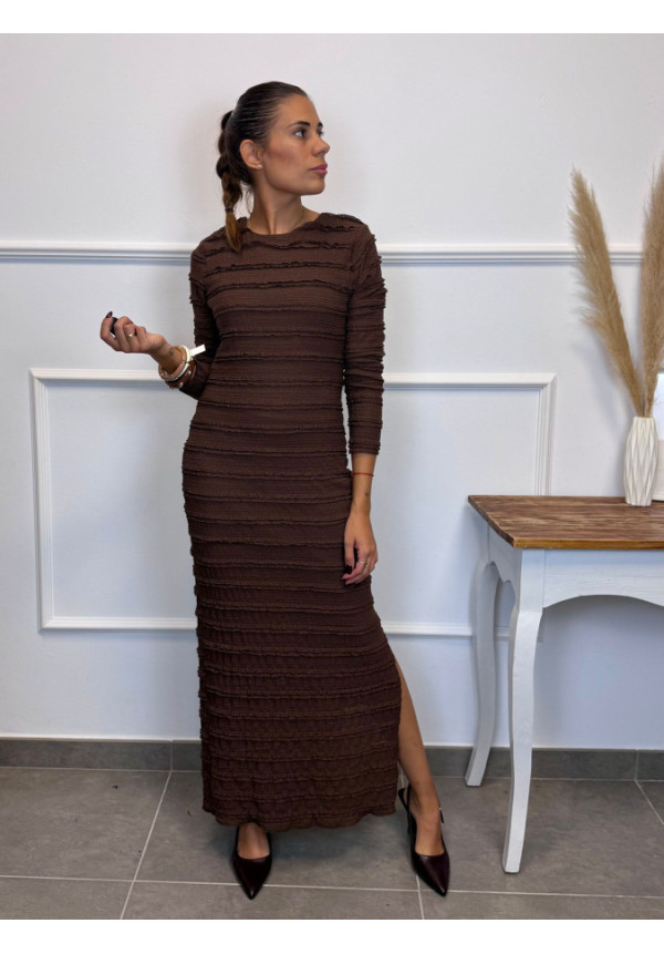 VESTIDO LICRA EFECTO PLIEGUES 43925