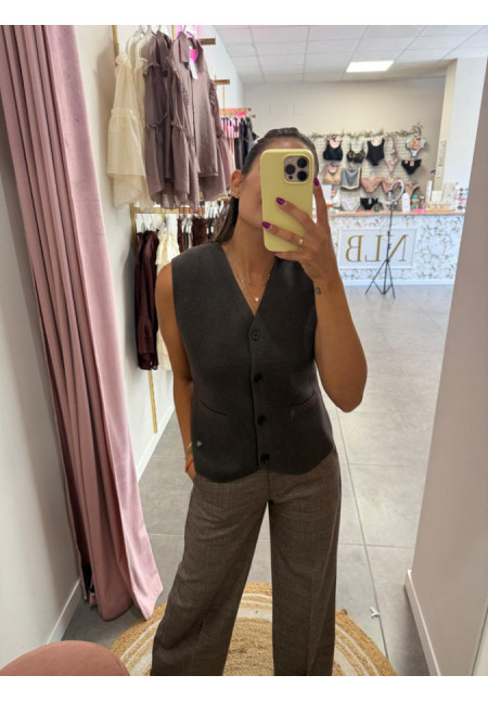 CHALECO PUNTO BOTONES 11541