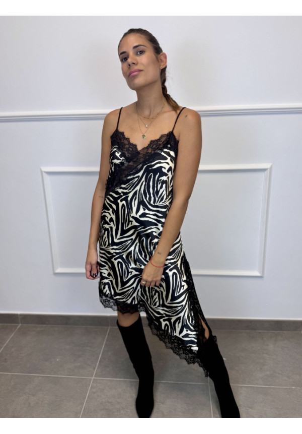 VESTIDO LENCERO PICO PRINT 44063