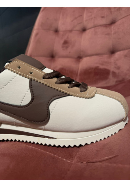 TENIS CHOCOLATE Y BEIGE 3595