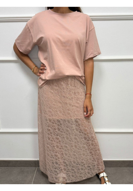 CONJUNTO FALDA ENCAJE