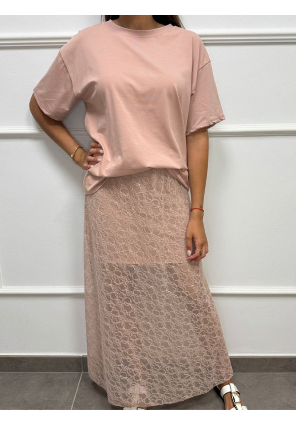 CONJUNTO FALDA ENCAJE