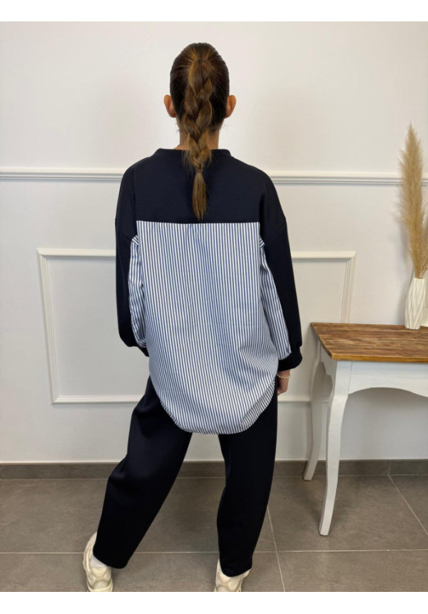 CONJUNTO CHANDAL RAYAS POR ATRAS 