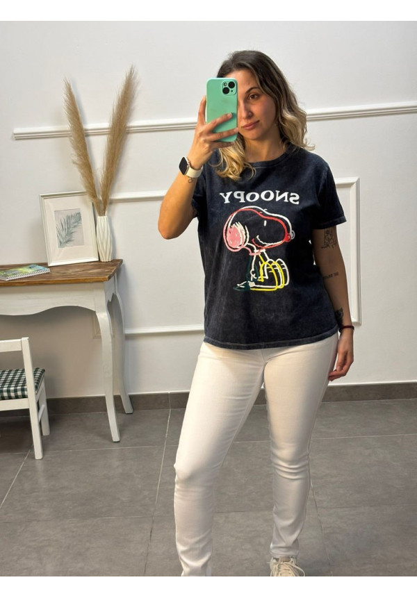 CAMISETA SNOOPY DESGASTADA