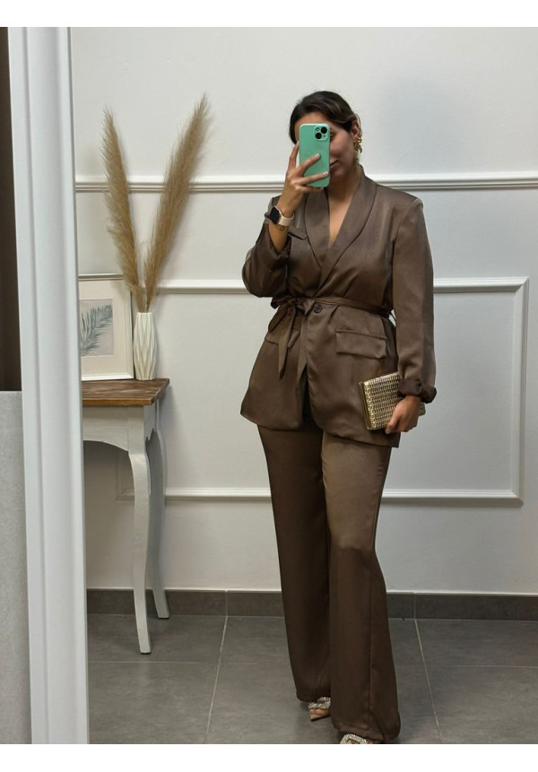 CONJUNTO CHAQUETA DE RASO 86025