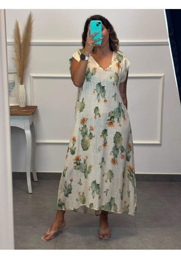 VESTIDO FLUIDO ESTAMPADO 13145