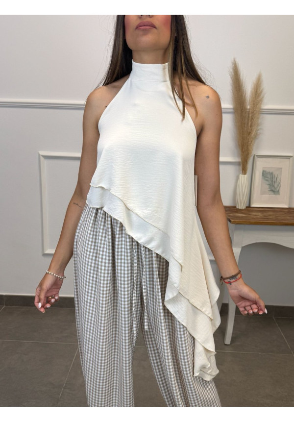 TOP AL CUELLO VOLANTE 11483