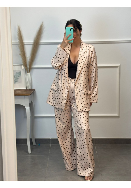 CONJUNTO LUNARES ROSA PALO MARRON CHOCOLATE 13702