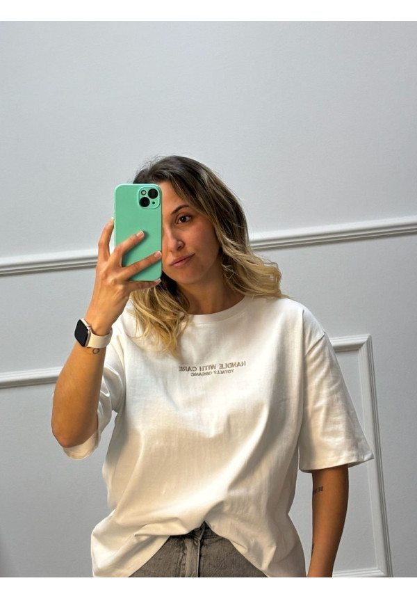 CAMISETAS BASICAS OVERSIZE BORDADAS 67066