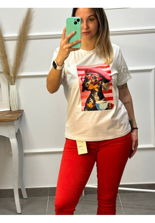 CAMISETA ESTAMPADO PERRO 20261