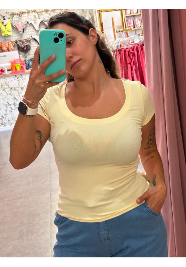 CAMISETA ALGODON CUELLO REDONDO 2039