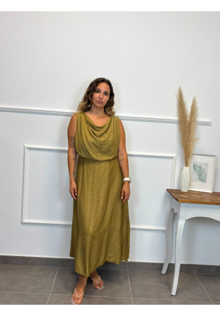 VESTIDO ESCOTE BOMBACHO 37615