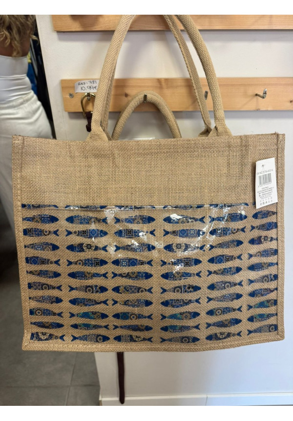 BOLSO RAFIA CON DIBUJO