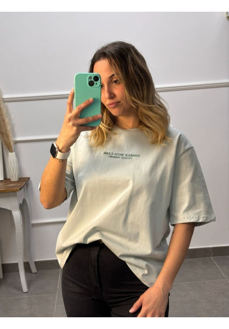 CAMISETAS BASICAS OVERSIZE BORDADAS 67066