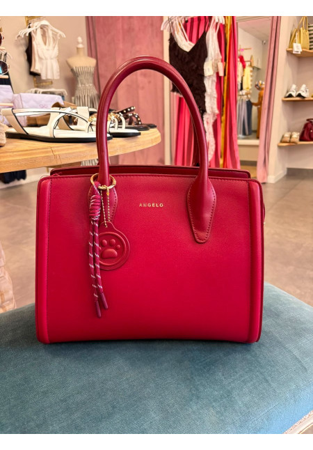 BOLSO BURDEOS ANGELO CON DETALLE 1112