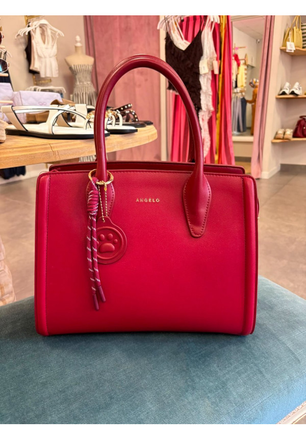 BOLSO BURDEOS ANGELO CON DETALLE 1112