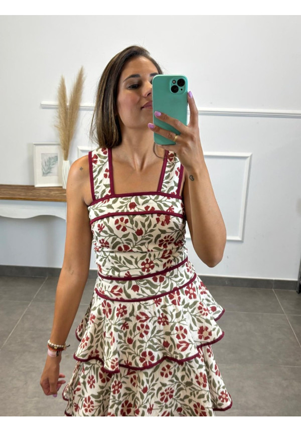 CONJUNTO FLORAL FLADA VOLANTES 147052